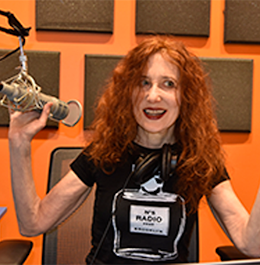 Lisa Levy recording in-studio